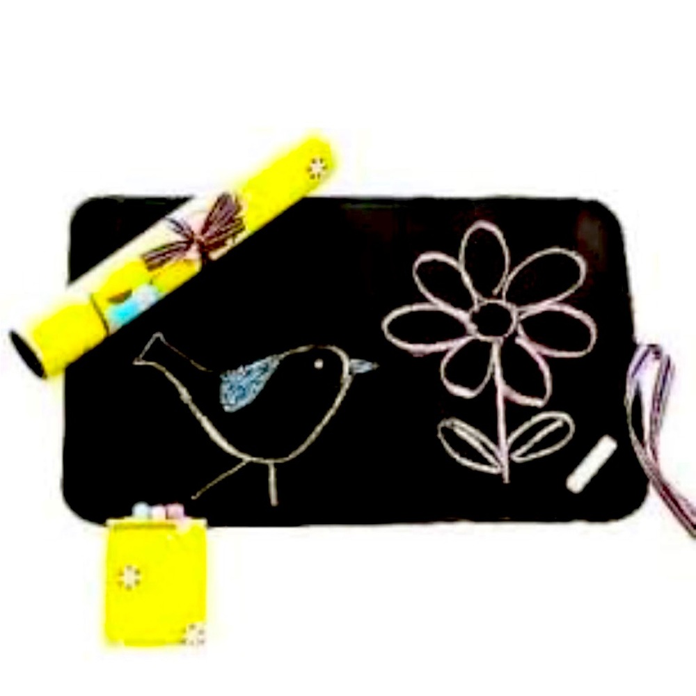 Kids travel placemat chalkboard